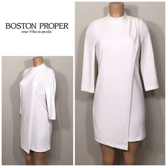 Boston Proper wrinkle free dress. Runs big. New - Picture 1 of 6
